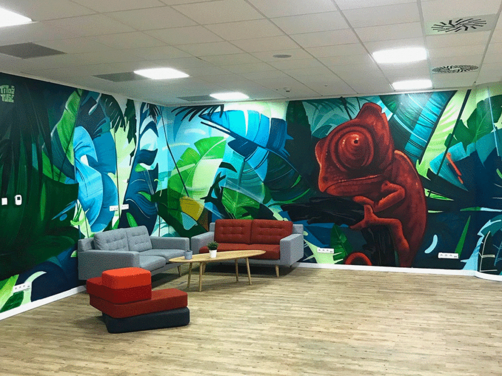 tuse malowanie murali